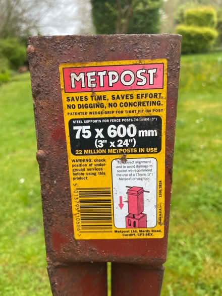 Photo of free Metal fence post stake (Much Wenlock) #2