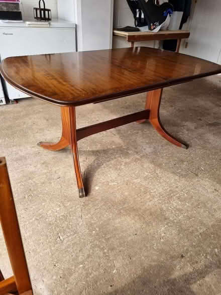 Photo of free Extending dining table, six chairs (Yarnfield, Stone ST15) #1