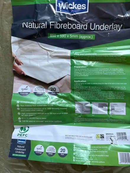 Photo of free Laminate flooring underlay (Rednal B45) #2