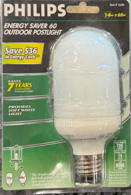 Photo of free LED Outdoor Post Lightbulb (Ashburn Farm) #1