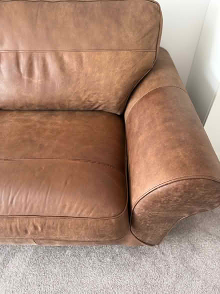 Photo of free Leather couch (Corner Lane, Leigh) #1