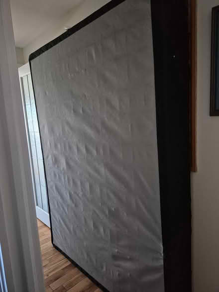 Photo of free queen boxspring and metal frame (Frederick Mall) #1