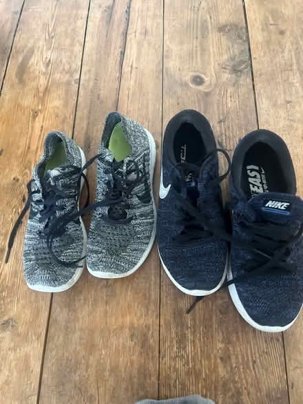 Photo of free 2 pairs Nike trainers. Size 3.5 (East Didsbury/Burnage M19) #1