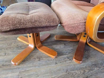 Photo of free Armchair & footstool (Overton LA3) #3