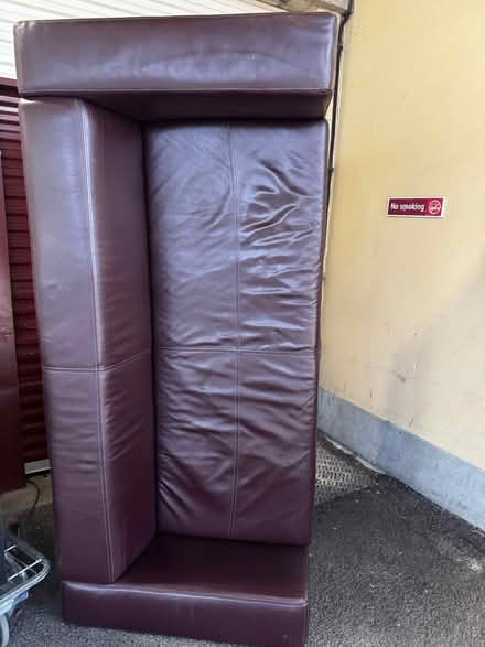 Photo of free Leather sofa - today only (Norbury SW16) #1