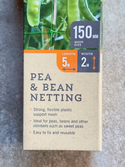 Photo of free Pea/bean netting, plastic, 2m x 5m (East Marden) #2