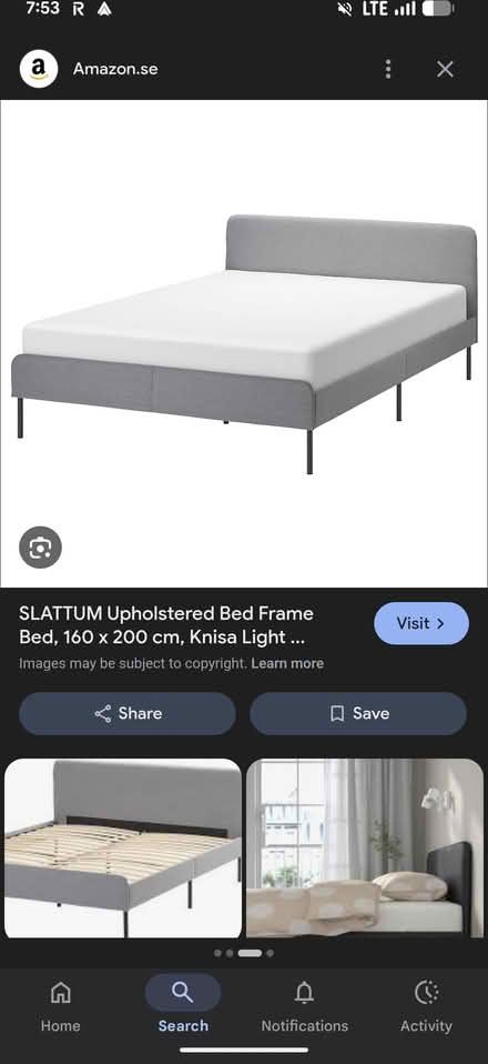 Photo of free Small double bed with mattress (Dublin) #1