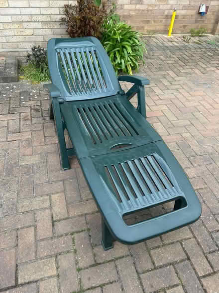 Photo of free Folding garden chair with footrest (Stanway CO3) #1