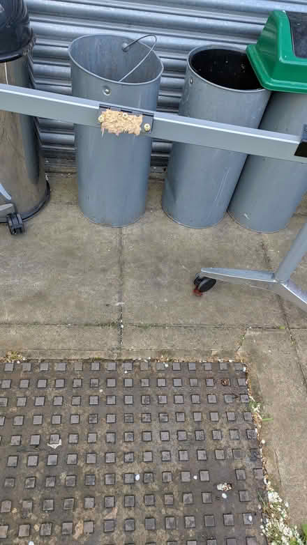 Photo of free chair carcasses ( - backs and seats) rubbish bins / frames (Loftus Road W12) #4