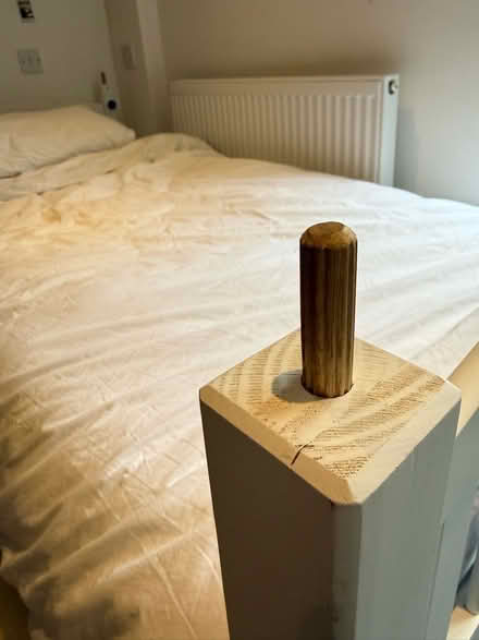 Photo of free Single bed frame with two mattresses (Brook Green W6) #4