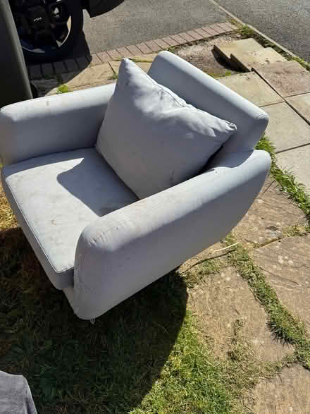 Photo of free Grey modern arm chairs (Bromsgrove, Hilltops B61) #4
