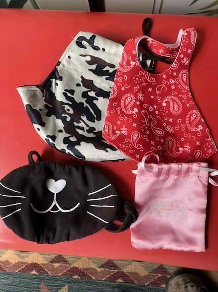 Photo of free 3 cloth masks and small pouch (south sunnyvale) #1