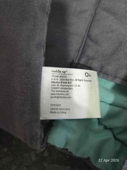 Photo of free Grey baby carrier 0+ (LE19 Enderby) #2