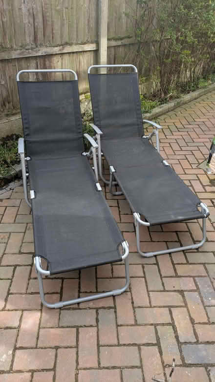 Photo of free Sun loungers - matching pair (Sale Moor M33) #1