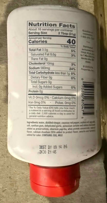 Photo of free Chick-fil-A Zesty Buffalo Sauce (1075 Valencia Avenue) #2