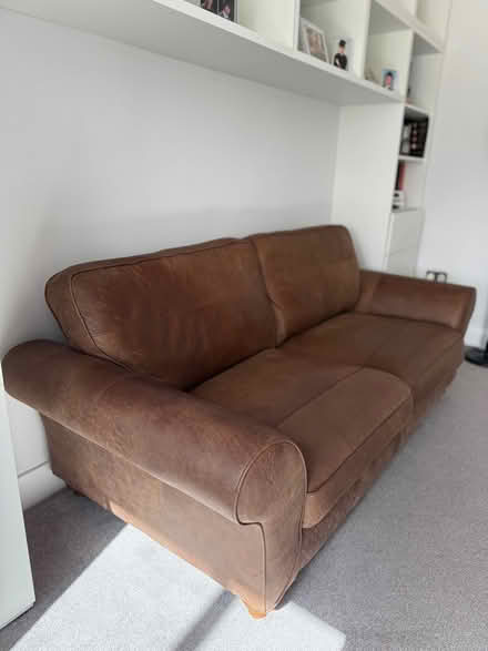 Photo of free Leather couch (Corner Lane, Leigh) #3