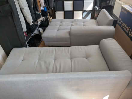 Photo of free L-Shape Sofa | Grey Fabric (Balham SW12) #4