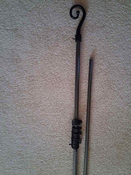 Photo of free Black metal curtain pole (Northcourt OX14) #1