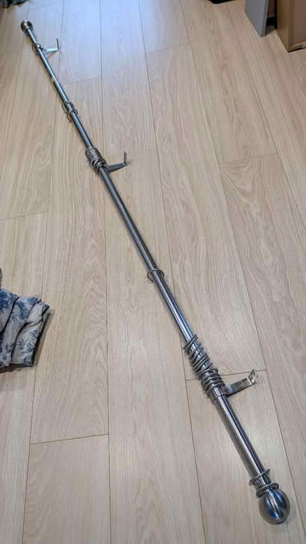Photo of free Crome curtain pole (Low Fell NE9) #1
