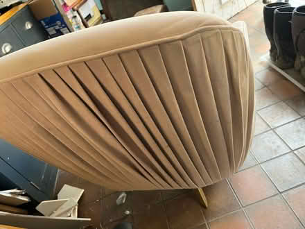 Photo of free Upholstered velour chair (Pickering YO18) #3