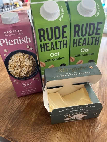Photo of free Oat milk and vegan butter (Brantham CO11) #1