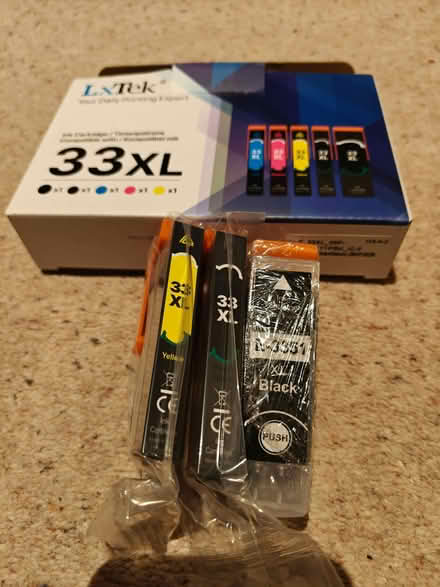Photo of free 3x unused Epson 33XL print cartridges (not original brand) (Peachcroft OX14) #1