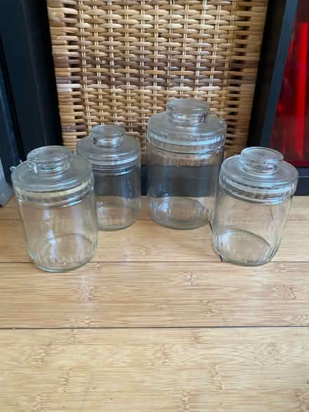 Photo of free 4 glass jars with lids (BN2) #1