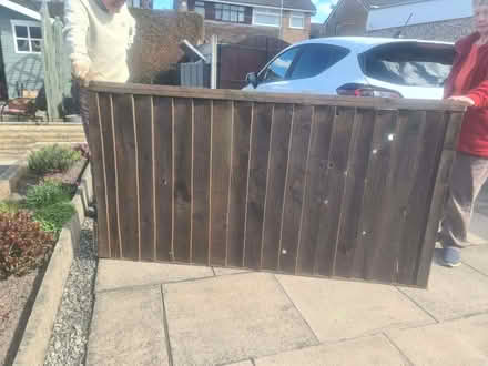 Photo of free 8 6x3 ft wooden fence panels.used but in good condition. (Blackbrook WA11) #1