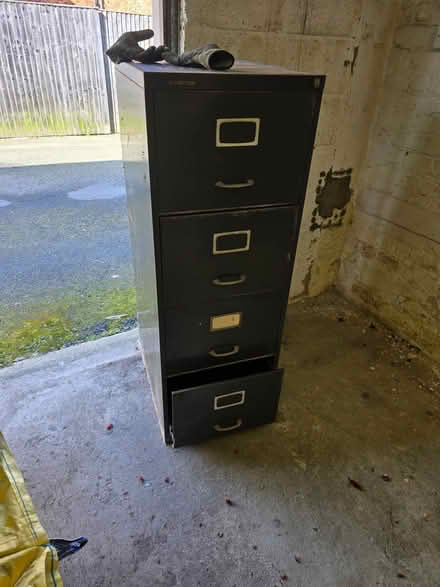 Photo of free 4 drawer metal filing cabinet (Scarborough YO12) #2