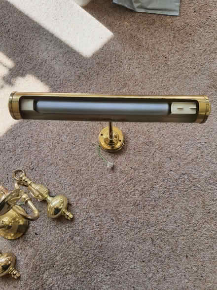 Photo of free Brass coloured wall lights (Stroud central) #2