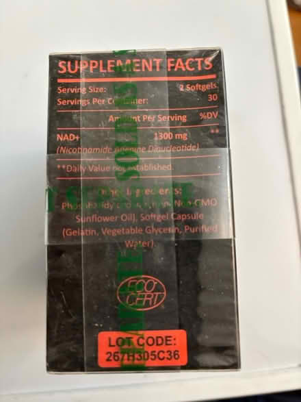 Photo of free Optimized NAD+ dietary supp (Simsbury) #2