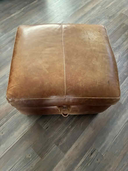 Photo of free 3 seater sofa plus foot stool (Hornchurch RM12 6TE) #2