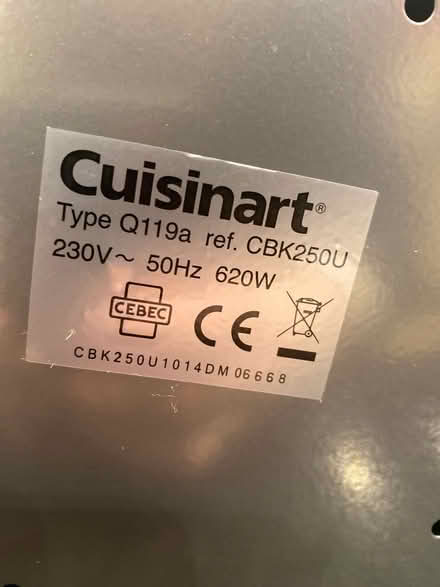Photo of free Cuisinart bread maker (Brockton much wenlock TF13) #3