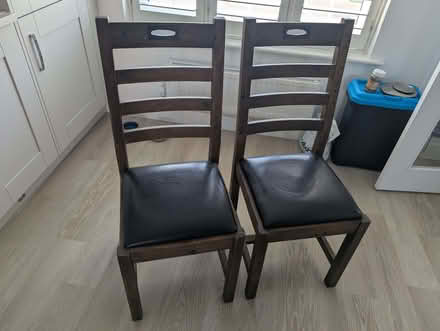 Photo of free Wooden dining chairs (Biggleswade SG18) #2