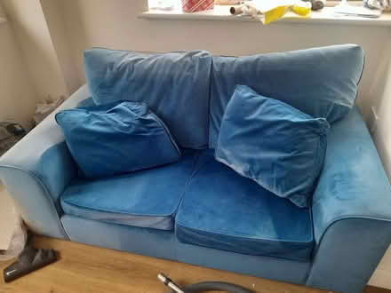 Photo of free Blue two seater sofa (Ringmer BN8) #1
