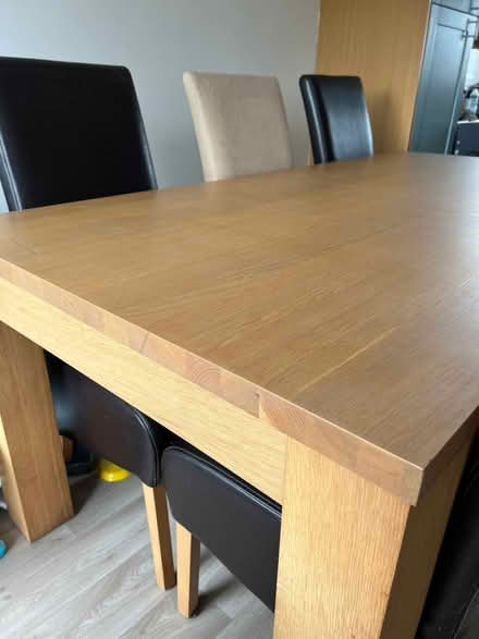 Photo of free Solid oak dining table (Appleby-in-Westmorland CA16) #3