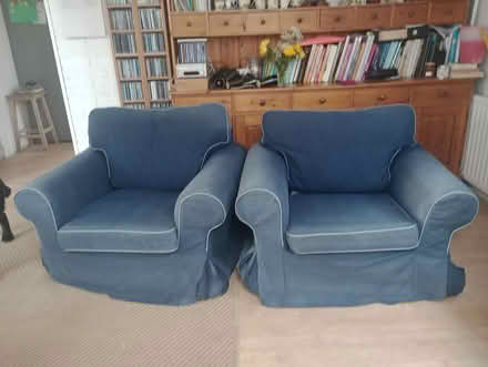 Photo of free Two armchairs blue (Modbury pl210sh) #2
