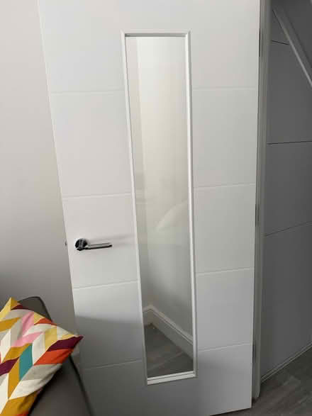 Photo of free White door glass 2 years okd (Faygate) #1