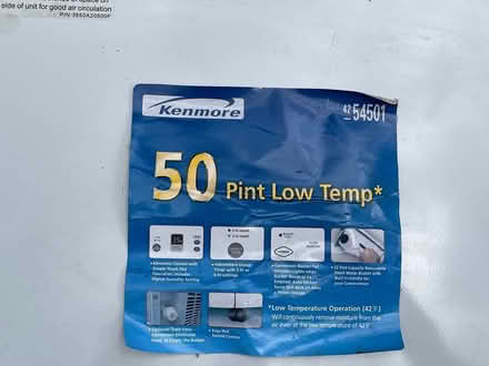 Photo of free Kenmore and Whirlpool dehumidifier (Town of Ithaca) #2