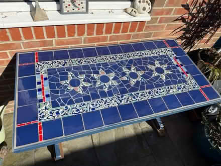 Photo of free Mosaiced Pine Table seats 4-6 (PO20) #1