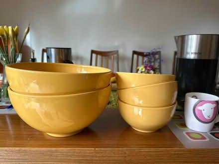 Photo of free Yellow ceramic bowls (Albert Park M20) #1