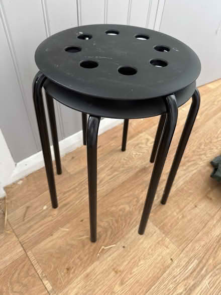 Photo of free Two IKEA metal and plastic stools (Devizes SN10) #1