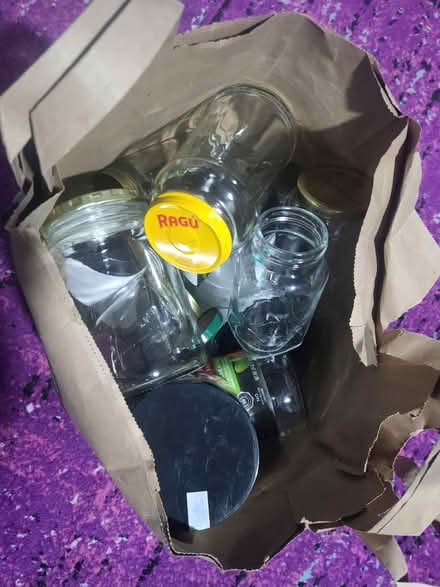 Photo of free Bag of glass jars with lids (Mountlake terrace) #1
