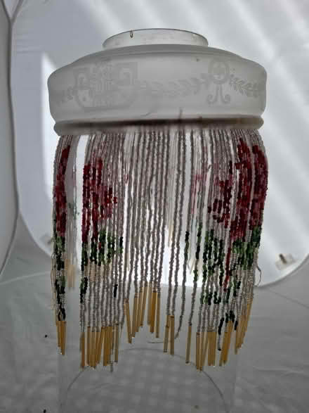 Photo of free Antique beaded glass lampshade (CB4 3) #1