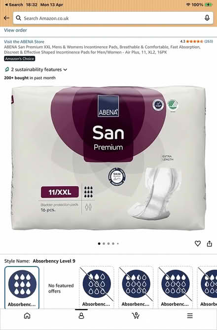 Photo of free Incontinence Pads (DY8 Wordsley) #3