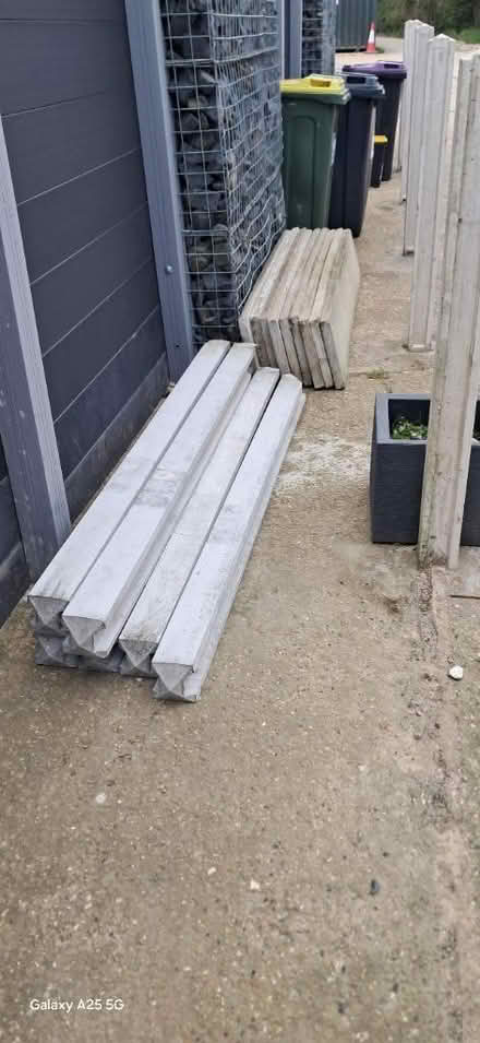 Photo of free Fence post and slabs (Ss9) #1