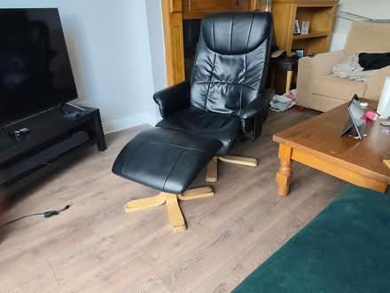 Photo of free Jysk Recliner with footstool (Applewood,swords) #1