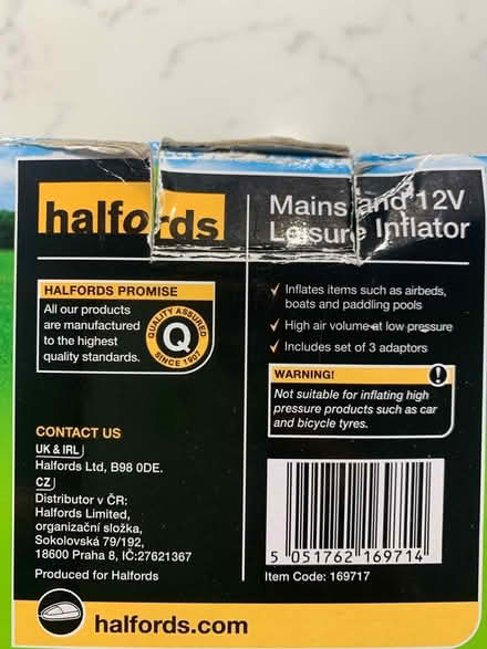 Photo of free Mains and 12V leisure inflator kit (City Centre NR3) #2