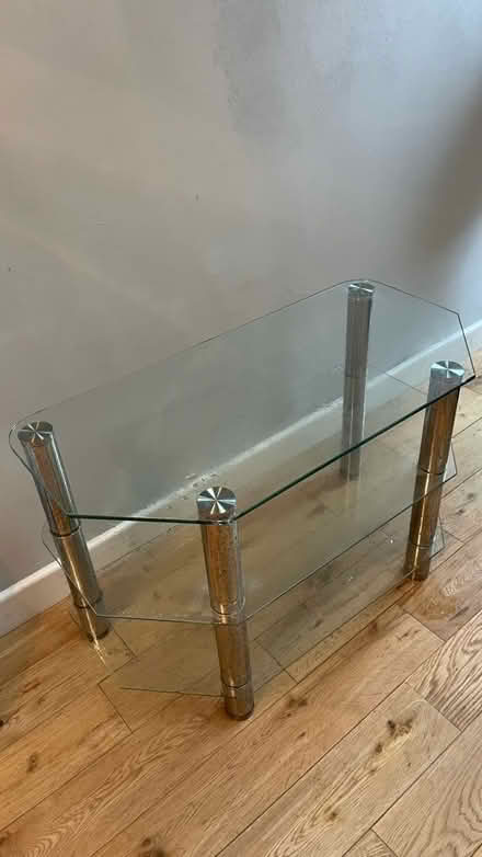 Photo of free Glass & Chrome TV unit (Bromborough CH62) #1