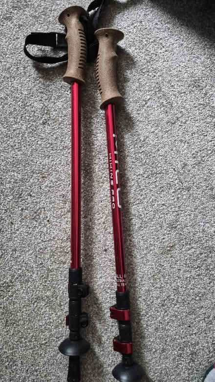 Photo of free X2 Pairs of trekking poles (Chorlton M21) #1